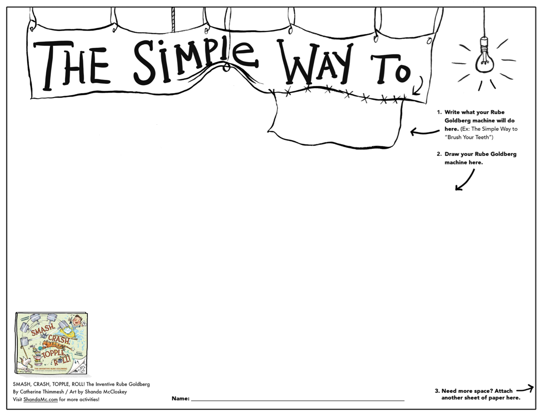 Draw your own Rube Goldberg machine activity